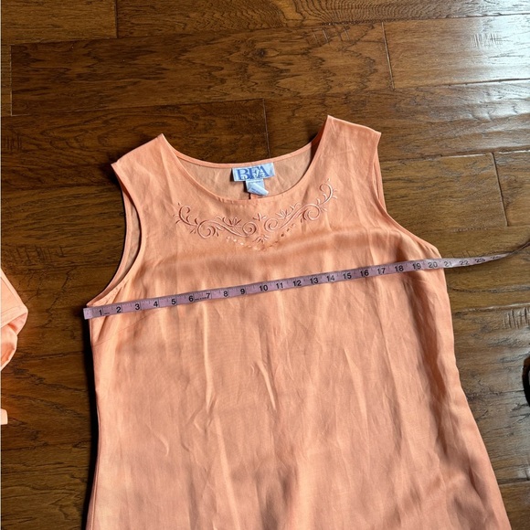 BFA Rayon Blend‎ 2 Piece Pastel Orange Dress - Picture 5 of 16